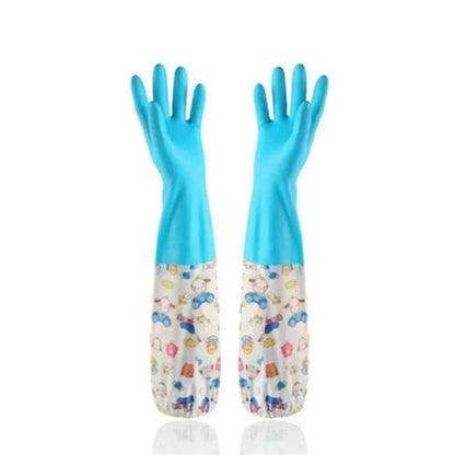 Long Waterproof Rubber Cleaning Gloves